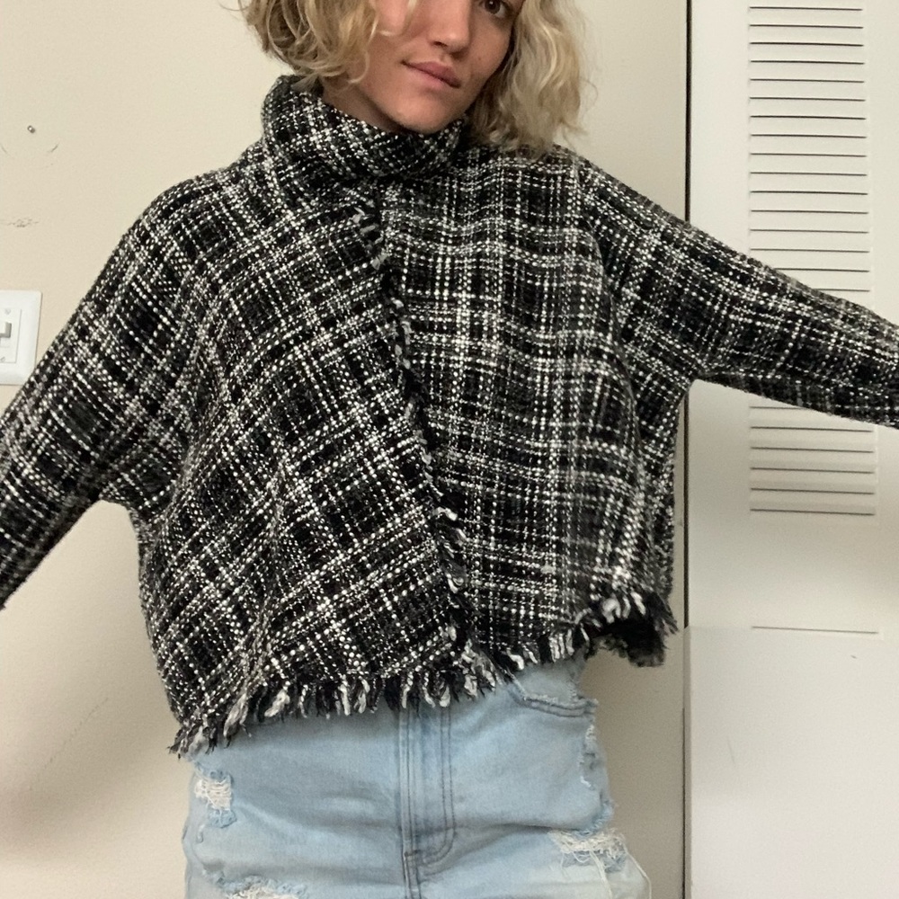 Zara Woman Tweed Blouse